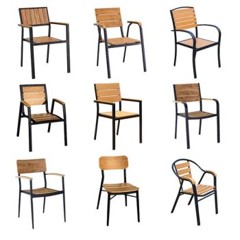 Factory Wholesalers Plastic Wood Stackable Garden Chairs for Restaurant Dining - Guangxi Shangzhifan Furniture Co., Ltd. - China
