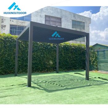 Patio Hardtop Bioclimatique Doors Gazebos Canopies Origin China Condition New Garantee 15 Years Customized Customized Trademark Huixin Metal - Guangdong Huixin Metal Products Co., Ltd. - China