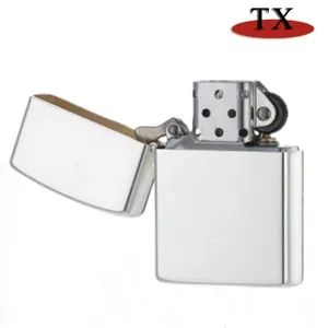 Wholesale Stock Metal Kerosene Pocket Lighters Can Be Customized Logo - Zhongshan Tianxin Craft Gift Products Co., Ltd. - China