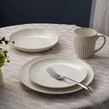 16PCS Good Price Wholesale White Ceramic Plates Tableware Dinner Set for Leisure - Shenzhen Hua Mei Industry Development Ltd. - China