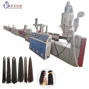 China Supply Plastic Synthetic Wig Hair Fiber Monofilament Filament Making Machine for Pet PP African Artificial Wig Style Market - Qingdao Zhuoya Machinery Co., Ltd. - China