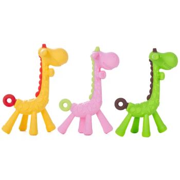 Baby Infant Toddler Pet Silicone Giraffe Chew Teething Teether Training Toy - Xiamen Better Silicone Rubber Co., Ltd. - China