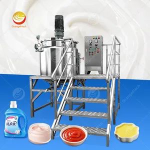 5L 500L 1000L Lab Best Vacuum Emulsifying Homogenizing Defoaming Liquid Soap Honey Shoe Polish Mayonnaise Make Machine Mixer - Luohe Orange Mechanical Equipment Co., Ltd. - China