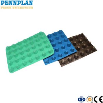 8-30mm Dimple Height Roof Garden Drainage Board PE HDPE 3m 10m 15m 15D Customized Black White Green PENNPLAS - Pennplan Co., Ltd - China