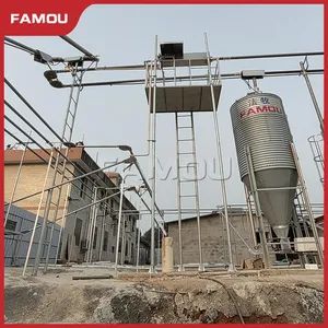Famou Farm Equipment Pig Nursery Pen Polished Galvanized Steel Grain Silo Used in Poultry Farm Automatic Feeding System - Qingdao Famou Machinery Co., Ltd. - China