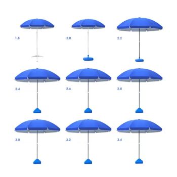 Cheap Cost Outdoor UV Beach Sun Umbrella with Custom Logo Printing for Promotion Advertising - Guangzhou Mangou Arts and Crafts Co., Ltd. - China
