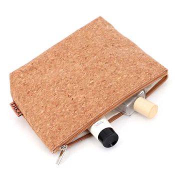 Factory Custom Natural Cork Fabric Makeup Cosmetic Zipper Pouches Gift Bags with Logo Printing - Ningbo Yinzhou Wenhui Paper Co., Ltd. - China
