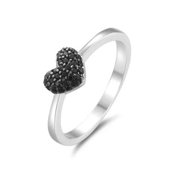 Fashion Heart Promise 925 Sterling Silver Dazzling Zircon Finger Rings for Women Engagement Wedding Fine Jewelry - Guangzhou Panyu Longlong Jewelry Factory - China