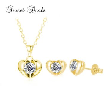 Heart Earrings Pendants Necklace Fashion Jewelry Set - Guangzhou Mimier Jewelry, Co, Ltd. - China