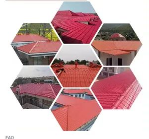 ASA 4 Layers PVC Synthetic Resin Roof Tile Shape Plain Type S Tiles Trademark YQS Origin Jiangsu Color Brick Red HS Code - Suzhou SuMei New Material Technology Co., Ltd. - China