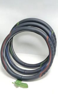 Breathable Ergonomic PU Steering Wheel Cover All-Season 4S Universal OEM Optional Color 1Y - Enter Link Services Co., Ltd Gz - China