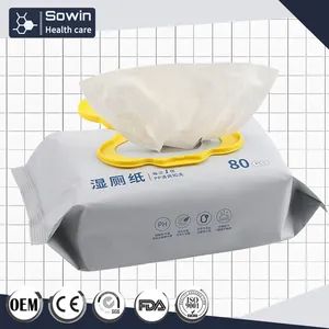 Baby and Maternal Products Medical Grade Safe for Skin Flushable Wet Wipes - Weifang Sowin New Material Co., Ltd. - China