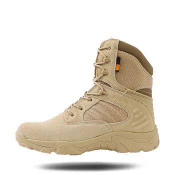 Khaki Color Comfortable Hiking Boots Tactical Style Tactical Mens Boots - Wuhan Fronter Industrial Co., Ltd. - China