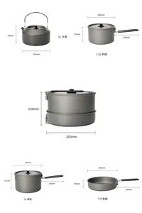 Versatile Lightweight Outdoor Cookware Set 4PCS for All Your Adventures - Zhejiang Cotrum Industry & Trade Co., Ltd. - China