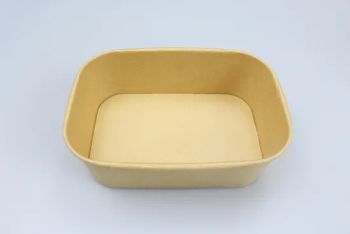 Disposable Lunch Box Kraft Paper Square Fast Food Packaging Box Paper Bowl with Lid Household Lunch Box Salad Box - Anhui Imp. & Exp. Co., Ltd. - China