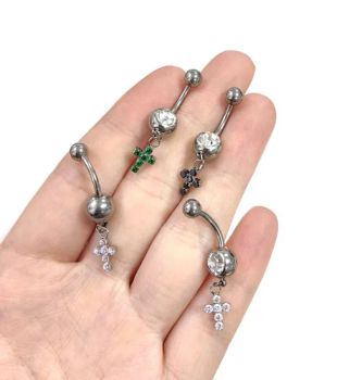 Belly Barbell Ring Navel Piercing Jewelry Piercing Jewelry Titanium G23 Titanium Piercing Jewelry Titanium Piercing Jewelry - Dongguan Jiang Titanium Jewelry Co., LTD - China