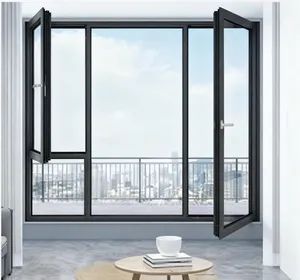 Factory Price Customizable Double Glazed Metal Aluminium Casement Windows with Screen - Yuxinyuntong(Tianjin) Technology Co., Ltd - China