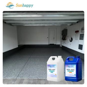 Customizable Colors Decorative Epoxy Resin Flooring Coating with Mica Flakes Concrete Epoxy Floor Paint - Tianjin Sunhappy New Materials Co., Ltd. - China