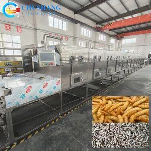 Industrial Insect Grasshopper Yellow Mealworm Black Soldier Larvae Dryer Microwave Pet Food Dehydration Drying Sterilization Machine - Shanghai Chushang Machinery Co., Ltd. - China