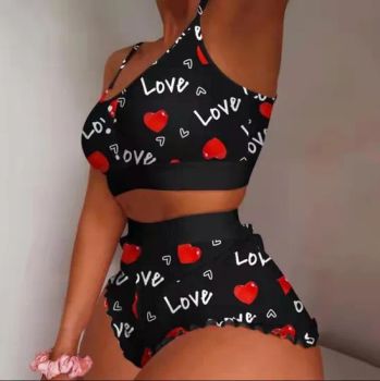 Summer Women's Milk Silk Sleepwear Plus Size Patterned 15D MOQ100 - Shantou Junying Clothing Co., Ltd. - China