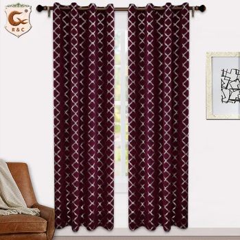 Custom High Quality Elegant Silver Blackout Drapery Fabric Window Panel Curtains for Kids Children Bedroom/The Living Room - R & C FUZHOU HOUSEWARE CO., LTD. - China