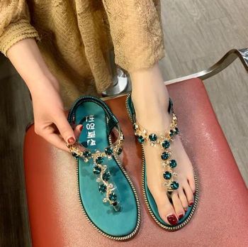 Fashionable Summer Lyingstone Slipper Sandals with Rhinestone Sandals - Jinjiang Jiaxing Import and Export Co., Ltd. - China