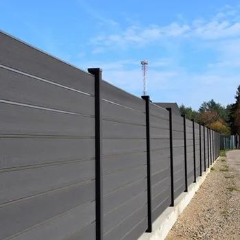 European Customized Color Size WPC Wood Plastic Composite Panels Slats Fence Natural Decoration Swimming Pool Anti UV WPC Fence - Anji Zhengyuan WPC Decoration Material Co., Ltd. - China