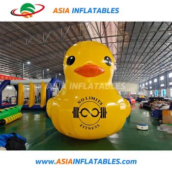 Custom Rubber Inflatable Yellow Duck Animal Character, Inflatable Cartoon Mascot Advertising - Guangzhou Asia Inflatables Co., Ltd. - China