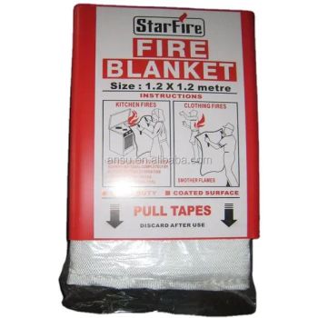 Industrial Silicon Heating Fire Blanket 1m*1m Plastic Box Packing Fire Fighting En1869 Fire Blankets - Hangzhou Ansu Fire Equipment Co., Ltd - China