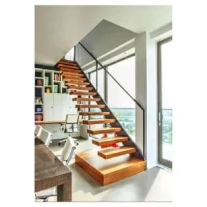 Indoor Stairs Modern Style Floating Stairs Wooden Stairs - Hamon Industry CO.,LTD. - China