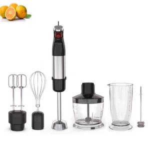 Hot Selling Hand Held Electric Mini Immersion Motor Fruit Meat Mixer Chopper Whisk Changeable Mixing Head Hand Stick Blender Set - Ningbo Middle Time Electronics Technology Co., Ltd. - China