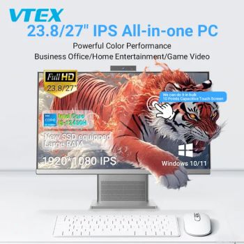 27" Magnetic 5MP Camera Core I5-12450h Adjustable Tilt Office Desktop All-in-One Computers - Shenzhen Vitek Electronics Co., Ltd. - China