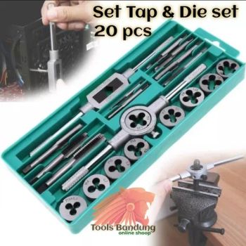 20PCS Standard Combination Tap and Die Tools Set Metric Sizes Handles Accessories Essential Threading Tool Kit Bearing Steel - Taizhou Hongchuang Hardware Co., Ltd. - China