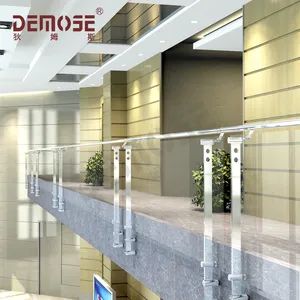 Double-Layer Glass Cross-Support System Hot Sale Indoor Glass Fence (DMS-B21577) - Foshan Demose Hardware Products Co., Ltd. - China