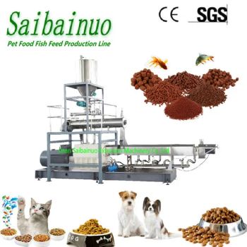 Pet Food Processing Machines Origin China Model NO. SLG Feed Type Grain HS Code 84388000 Trademark Saibainuo Fish Feed Size - Jinan Saibainuo Extrusion Machinery Co., Ltd. - China