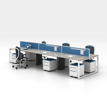 Modular Office Furniture Modern 2 4 6 Seater Table Workstation Desk - Foshan Hanlong Furniture Co., Ltd. - China