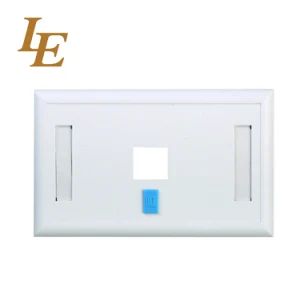 120type 1 Port Faceplate Wall Sockets for Network Type RJ45 OEM Support Color White Trademark LE Condition New Model NO. LE-F041 - Ningbo Latitude Communication Equipment Co., Ltd. - China