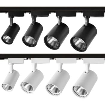 Professional Project Lighting Aluminum Rail Spotlight Adjustable Showroom Shop Exhibition 30W LED Track Light - Anhui Xianwei E-Commerce Co., Ltd - China