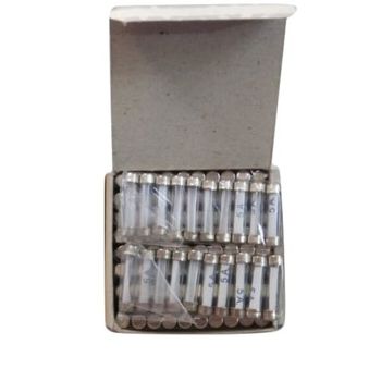 0.5a To 15a Glass Fuse Diameter 6.35 mm Current Rating 0.5A to 15A Material Glass Operating Temperature +55 Degree C Weight 20-50 g - Shubh-M Overseas - India