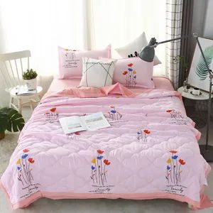 New Product Wholesale 100% Cotton Fabric Home Textiles Ultrasonic Bed Cover Thin Summer Bed Quilt - Hangzhou Winde Home Furnishing Co., Ltd. - China