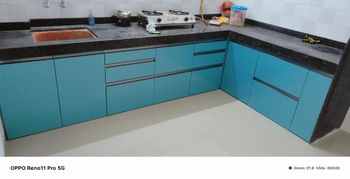 Acrylic Modular Kitchen Cabinets Texture Smooth Toxicity Non-toxic Material Polymethyl Methacrylate Appearance Reflective, High - Sai Enterprises - India