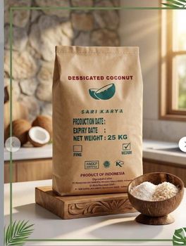 Desiccated Coconut High Fat Medium Grade 62-65% Organic No Form Grated Origin Indonesia Degree of Processing Dried - Sari Karya - Indonesia