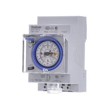 Theben Analog Timer, Model Name/Number: Syn 161, 220 V Brand Theben Material PVC Voltage 220 V Frequency 50 Hz Display Type - Aarin Switchgear Corner - India