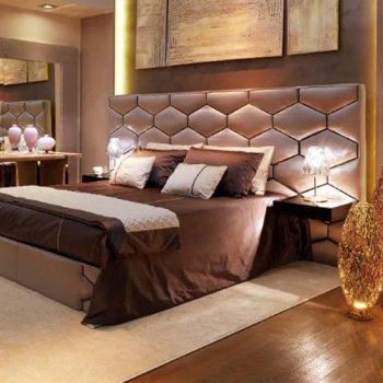 Extra King-Size Soft Bed Wide-Screen Headboard Modern Luxurious Design Bed Frames for Bedroom Furniture Single Queen Available - China Lizz Furnituring Co., Ltd. - China