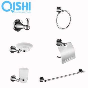Premium Zinc Alloy Bathroom Accessories Set Drilling Installation - WENZHOU QISHI INTERNATIONAL TRADING CO., LTD. - China