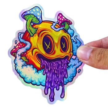 Wholesale Die Cut Hologram Logo PVC Paper Printing Vinyl Waterproof Adhesive Stickers Label Printing Custom Sticker for Kids - HENG LI Label Printing Co., Ltd. - China