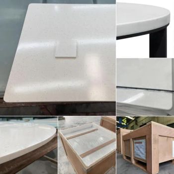 Office Table Restaurant Table Wood Top Wood Laminate Tables with Metal Legs Office Reception Desk Reception Club Chair Reception Design Salon Reception Desk - Shenzhen Eshine Technology Co., Ltd - China