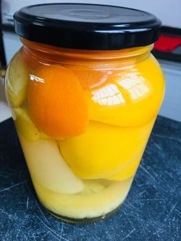 Premium Fruit Cocktail with Apricot/Peach/Pear Halves Manufacturer ADU Net Weight 1000g Dried Weight 550g Place of Origin China - ADU FOOD GROUP LIMITED - China