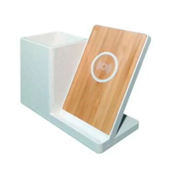 Environmental Friendly Universal Creative Wheat Straw Fast Bamboo Wireless Charger for Phone Mobile Phone Charging - King Master Technology Co., Limited. - China