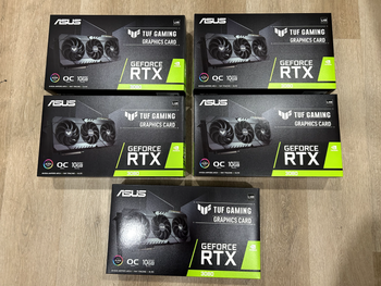 Lot of 5 "New" - ASUS GeForce RTX 3080 Graphics Cards (TUF-RTX3080-O10G-GAMING) - Latests Gadgets E-Store - United States
